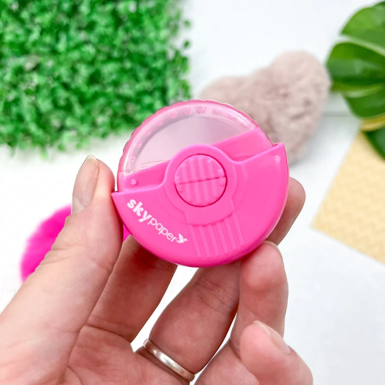 Apontador + Borracha Rosa Oval